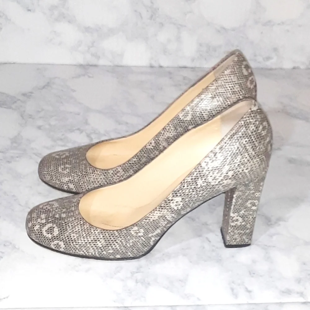 Kate Spade | Snakeskin Leather Heels